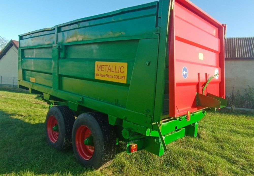 Przyczepą rolnicza tandem 14t wywrotka rozrzutnik skorupowa