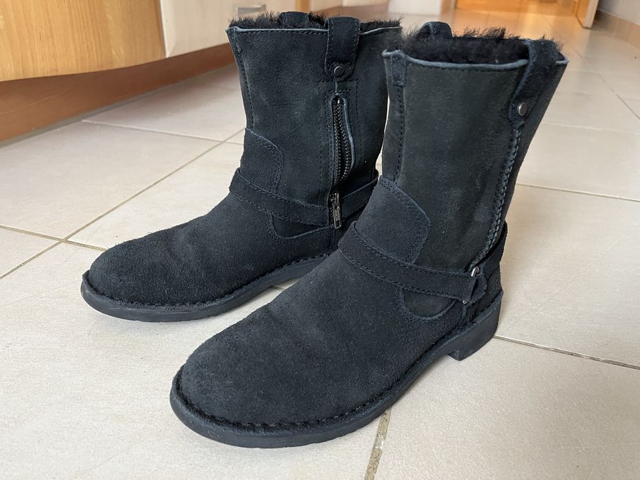 Ugg śniegowce czarne zamszowe damskie 36 37