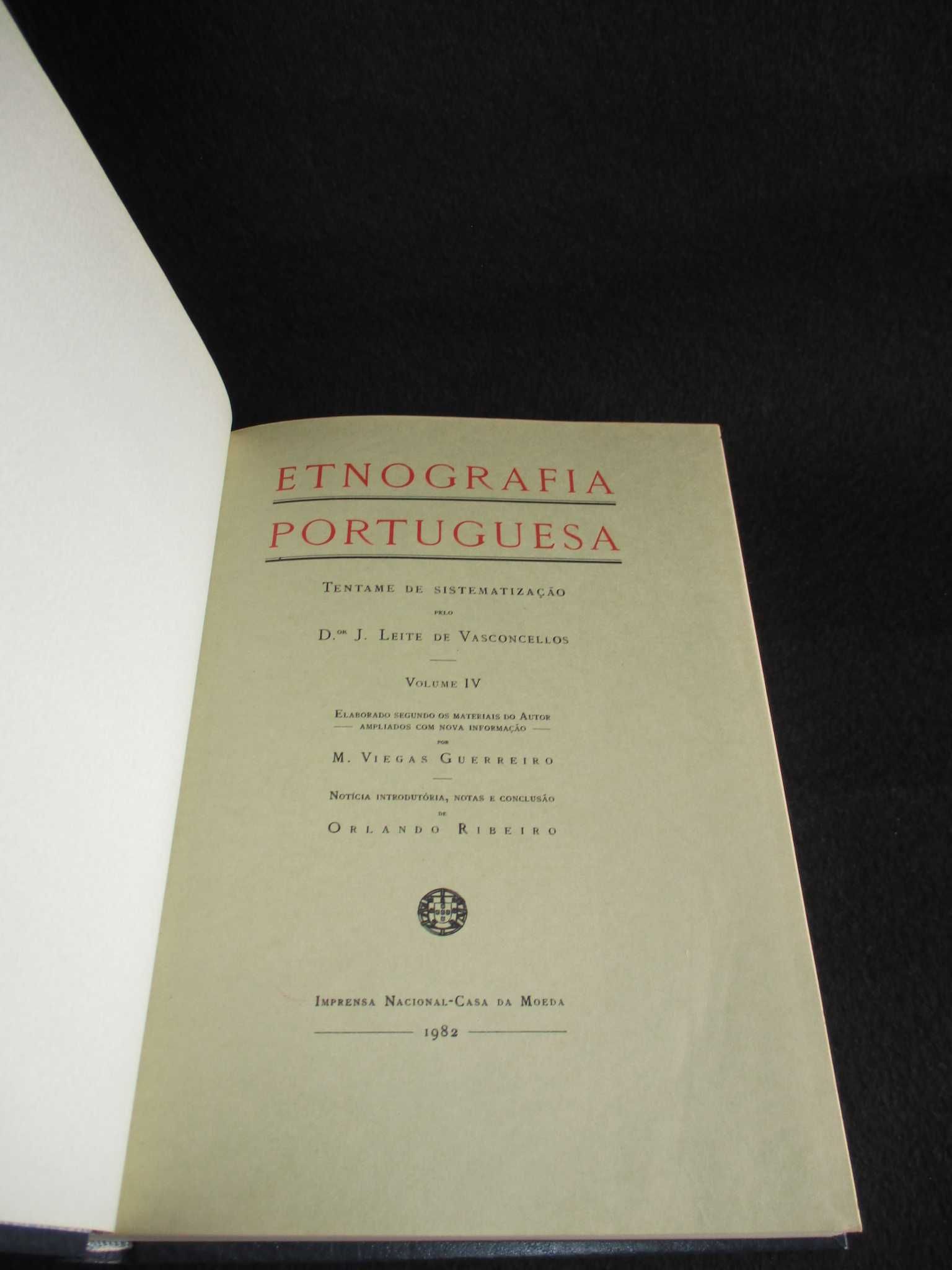 Livros Etnografia Portuguesa José Leite de Vasconcelos