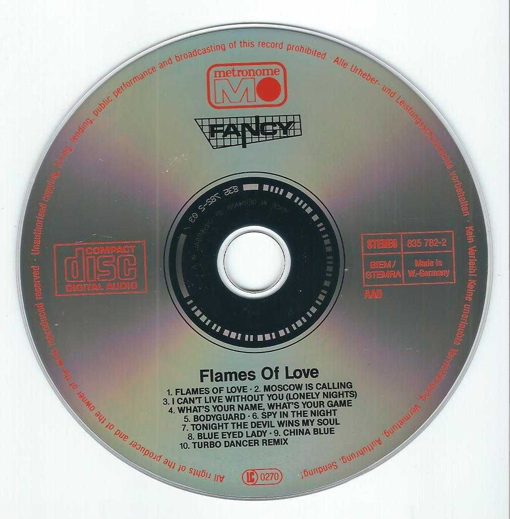 CD Fancy - Flames Of Love (1988) (Metronome)