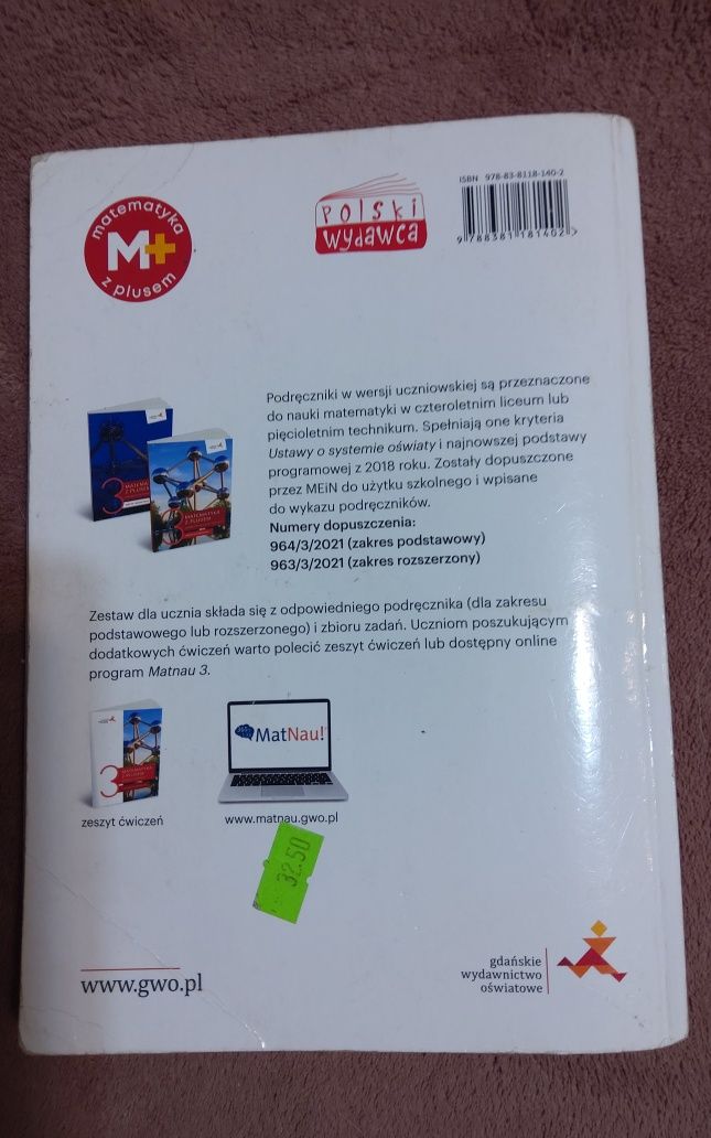 Matematyka z plusem 3 zbiór zadań dla liceum i technikum
