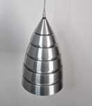 Lampa pokojowa wisząca, aluminiowa