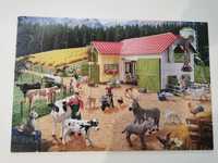 Puzzle 40 elementów Schleich Farma
