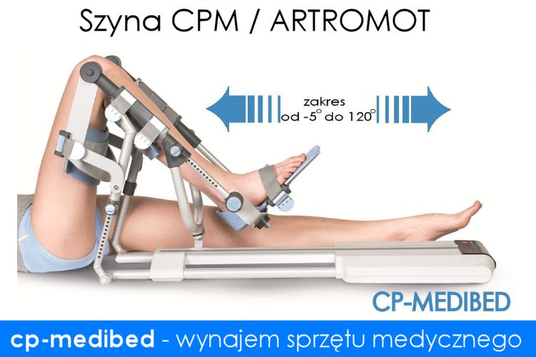 Szyna CPM ARTROMOT - Żory, Tychy, Oświęcim / Wynajem / Rehabilitacja