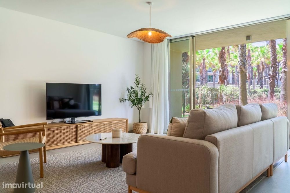 Apartamento T1+1 mobilado com jardim privativo, Herdade dos Salgados –