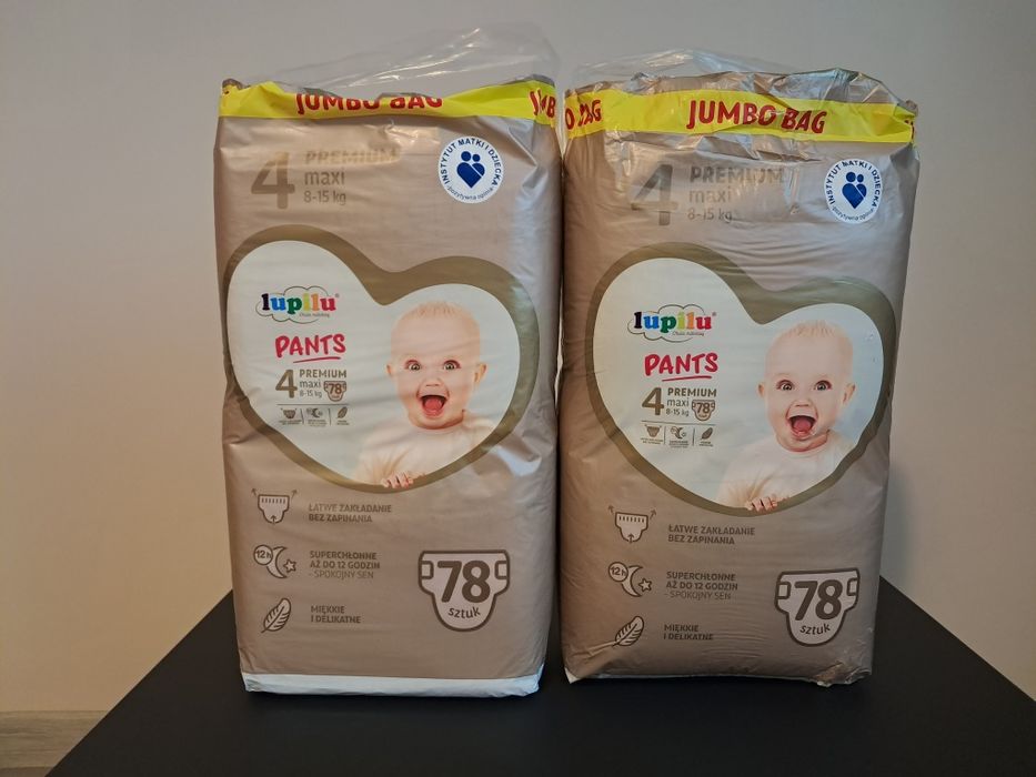 2x Lupilu Pants 4, 8-15 kg, Jumbo Bag