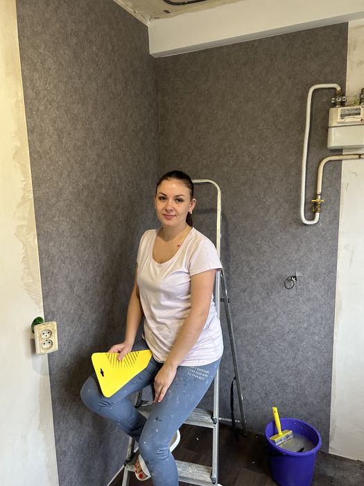 Поклейка обоев Укладка плитки Покраска потолка