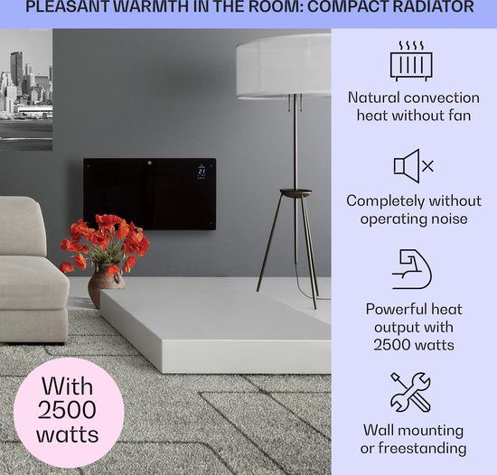Grzejnik konwekcyjny Bansin Crystal Smart 2500W