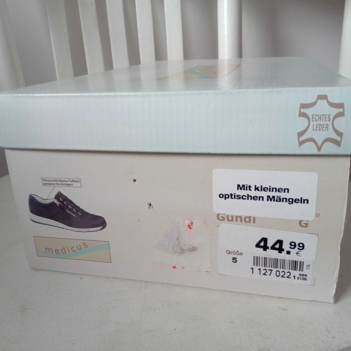 Granatowe Damskie Sneakersy firmy "MEDICUS", Zamszowe, r. 5