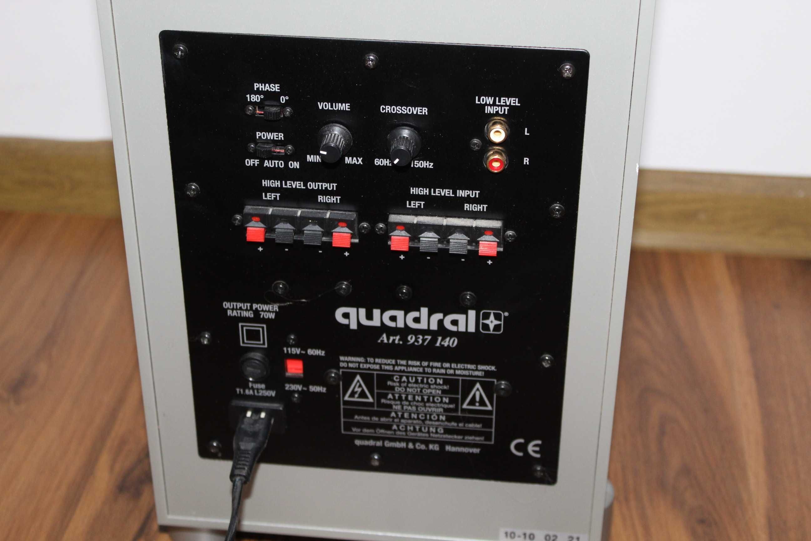 QUADRAL SUB 48DV Subwoofer aktywny Wysyłka