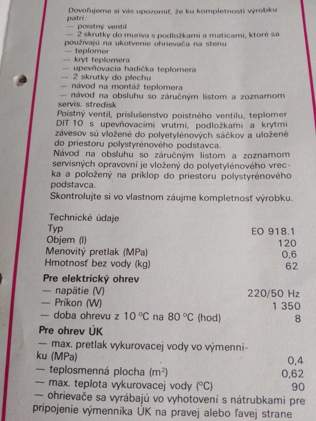 Podgrzewacz wody  ciśnieniowy z kombinowanym ogrzewaniem Tatramat