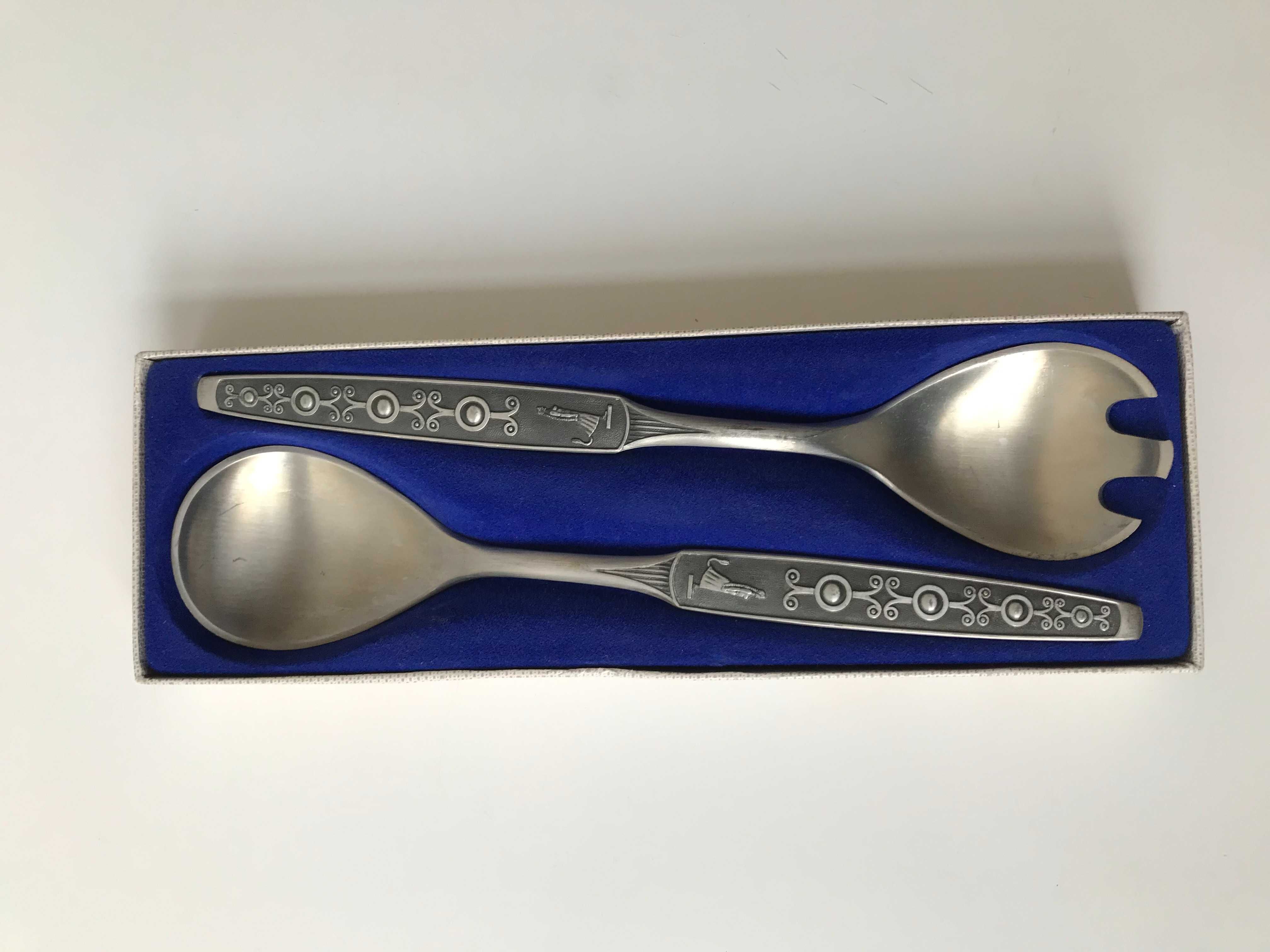 Talheres de Salada Marca PEWTER HAUGRUD NORWAY
