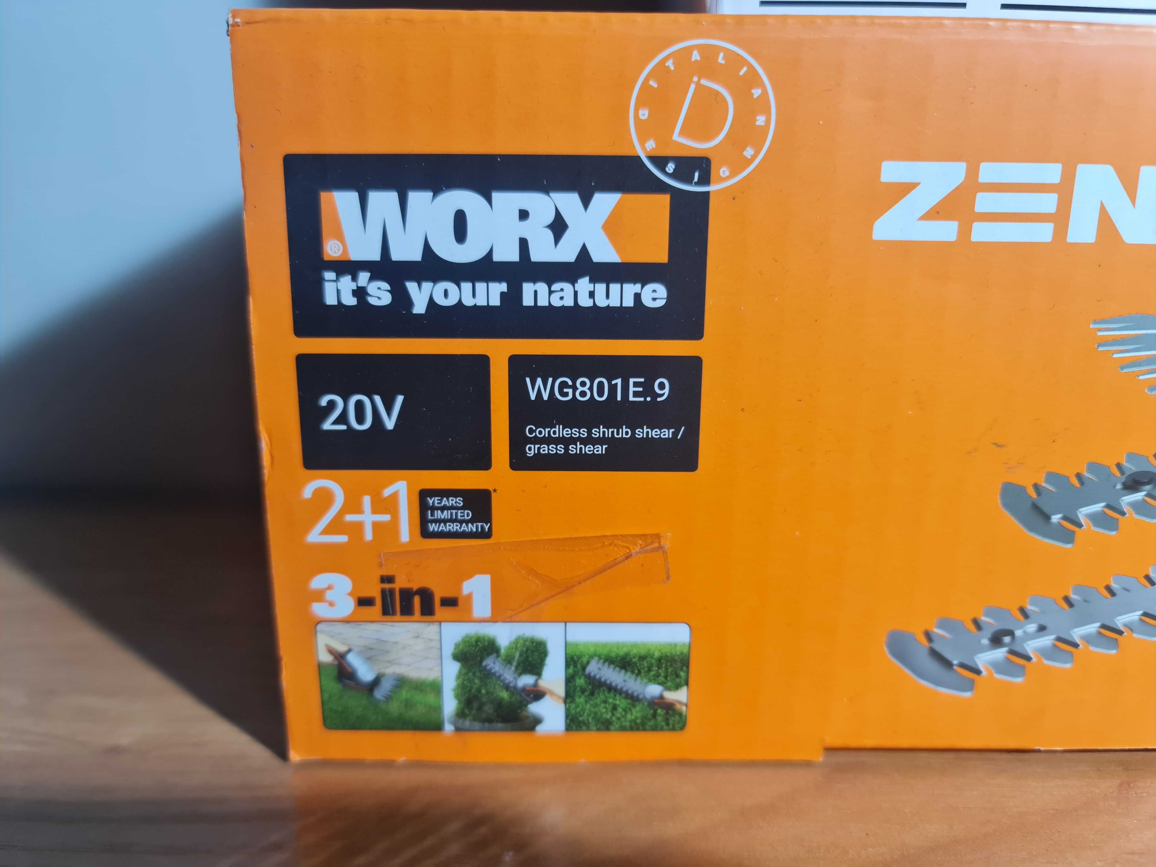 Nożyce elektryczne akumulatorowe Worx WG801E 3in1