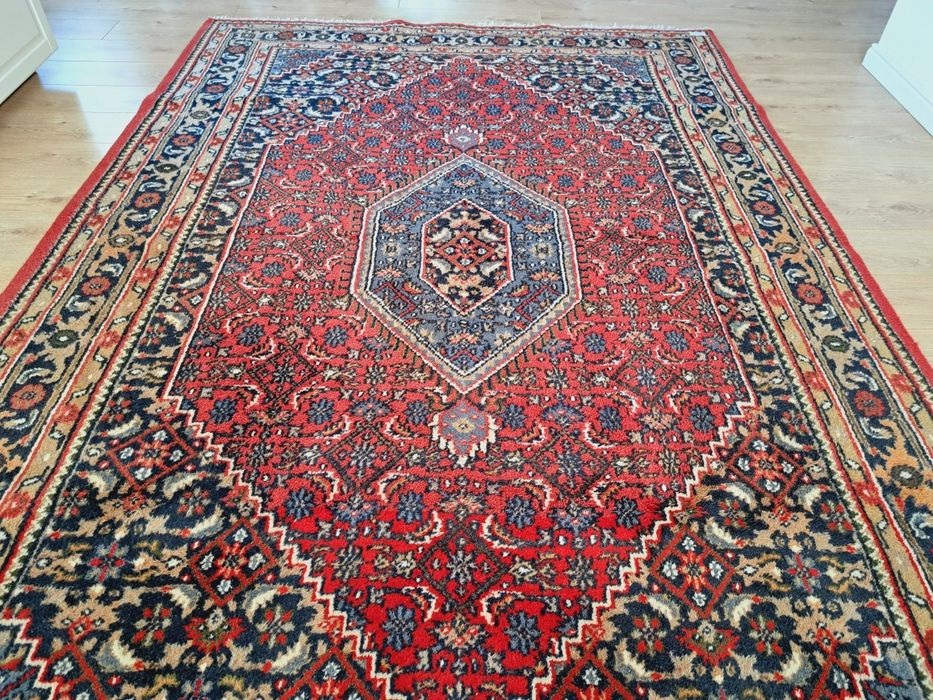Przepiękny ręcznie tkany wełniany dywan Indo Bidjar 200x300cm