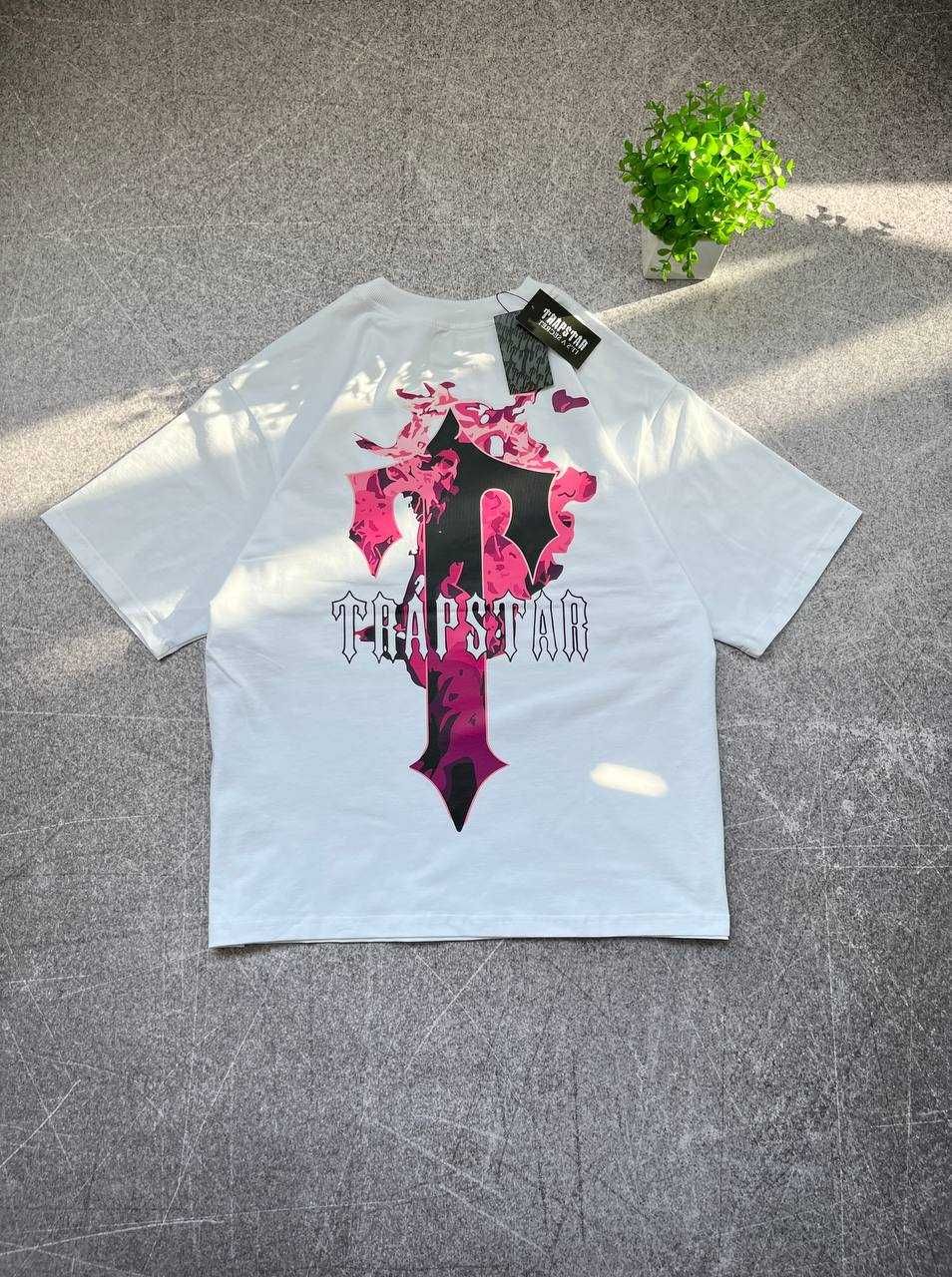 Біла Футболка Trapstar з бірками (Трепстар)