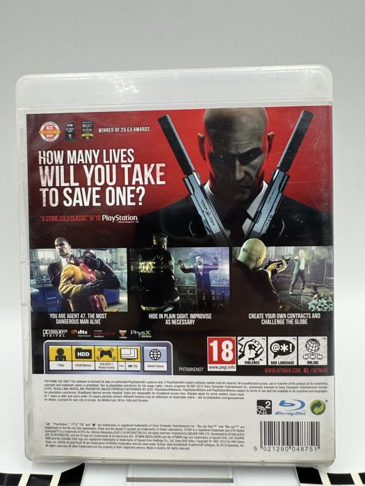 Gra Hitman Absolution Ps3 Gwarancja