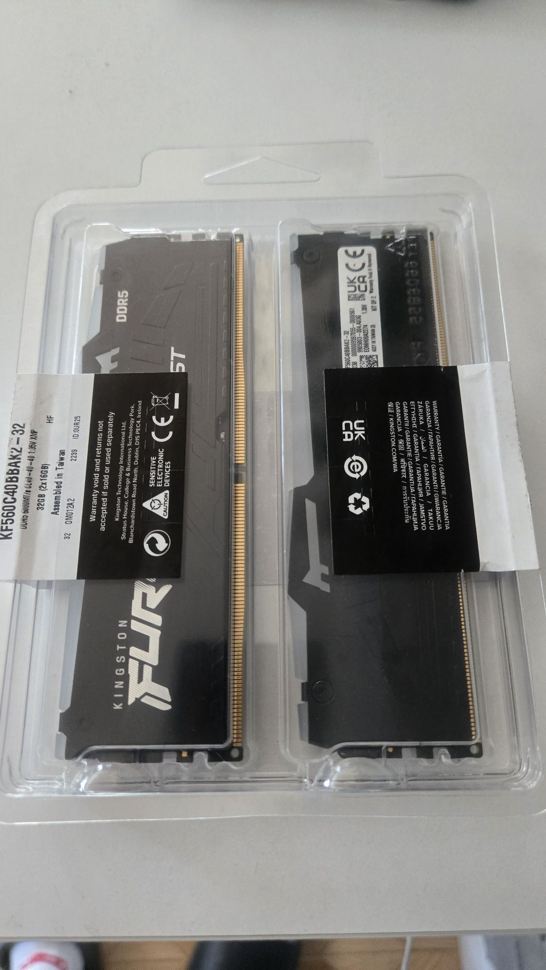 Karta pamięci RAM 32 gb DDR5 6000 MHz