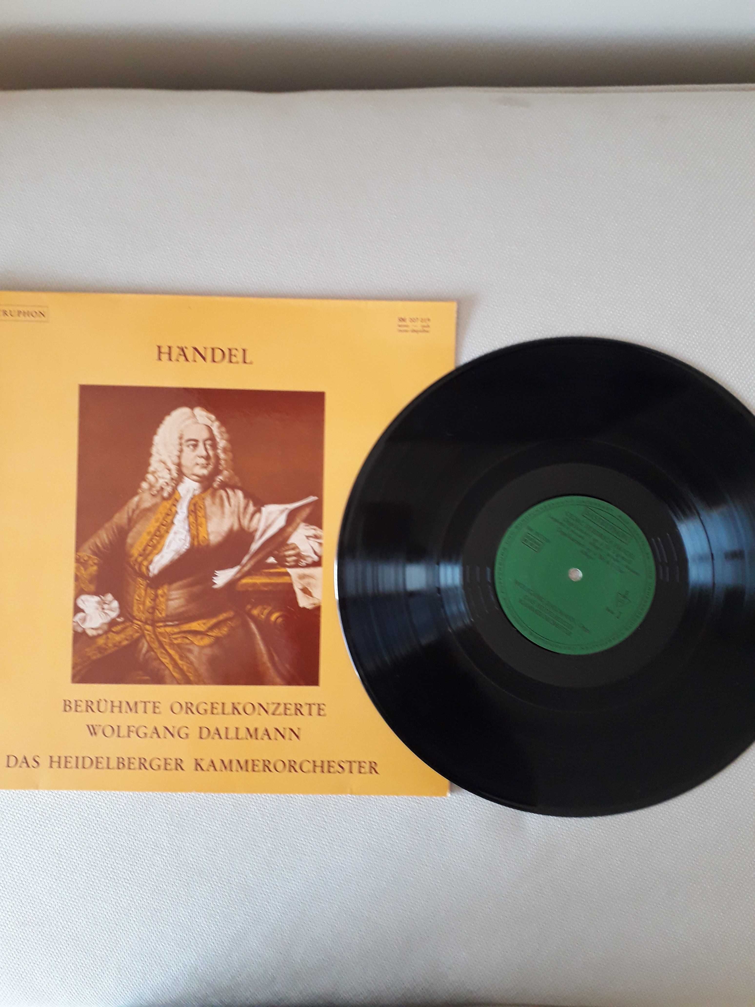 Handel, koncert organowy, płyta winylowa