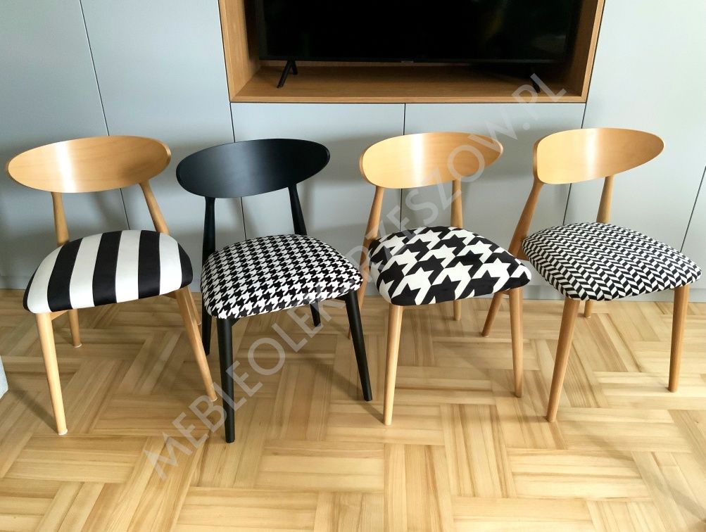 Krzesło Krzesła Vintage drewniane oparcie modne loft skandynawskie