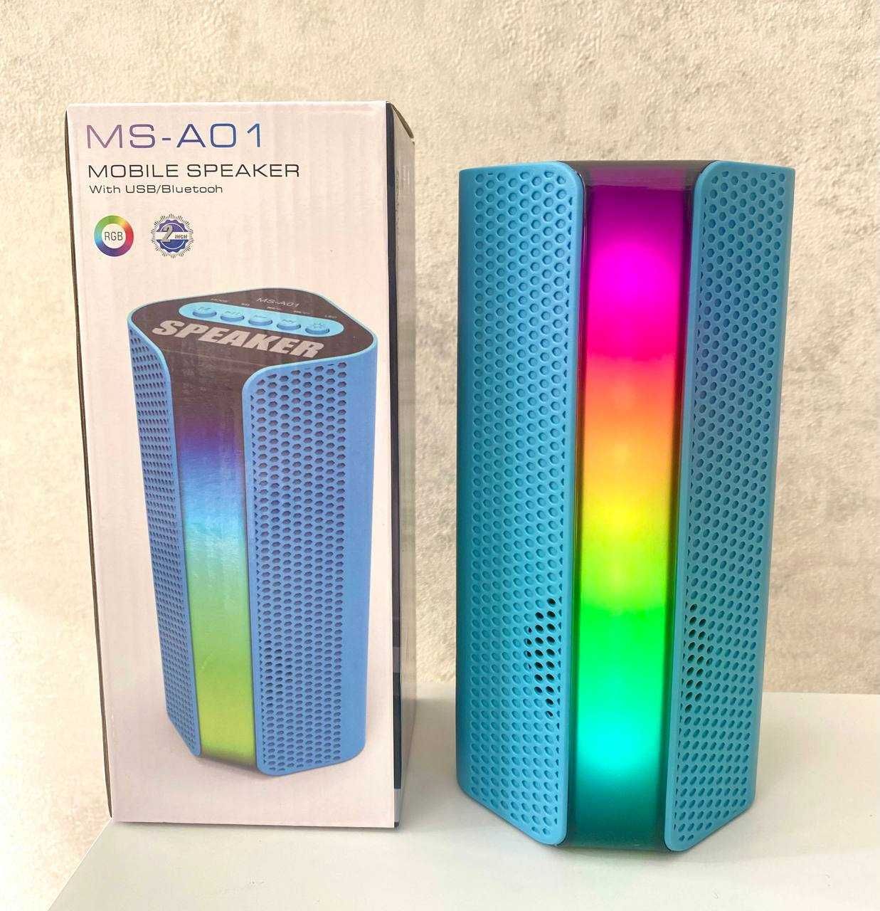 Колонка bluetooth портативна з підсвічуванням Mobile Speaker MS-A01