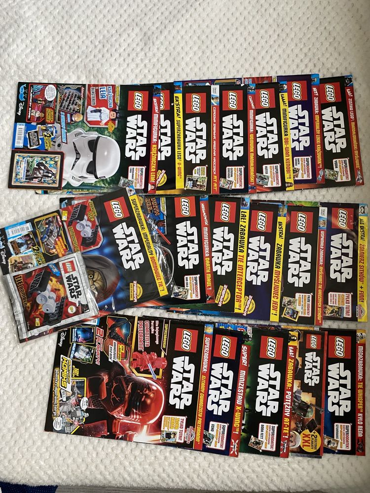 Lego Star Wars: 20 plakatów, 18 gazetek, klocki, karty, książeczki