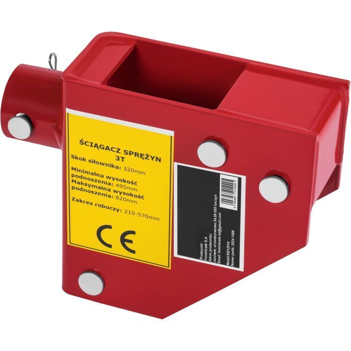 Ściągacz Sprężyn Talerzowy 3T Hydrauliczny Wymienne Adaptery Mcpherson