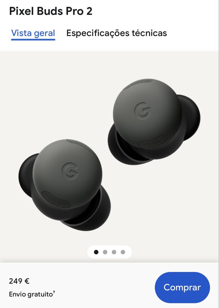 Google Pixel Buds Pro 2 - Novos/Selados