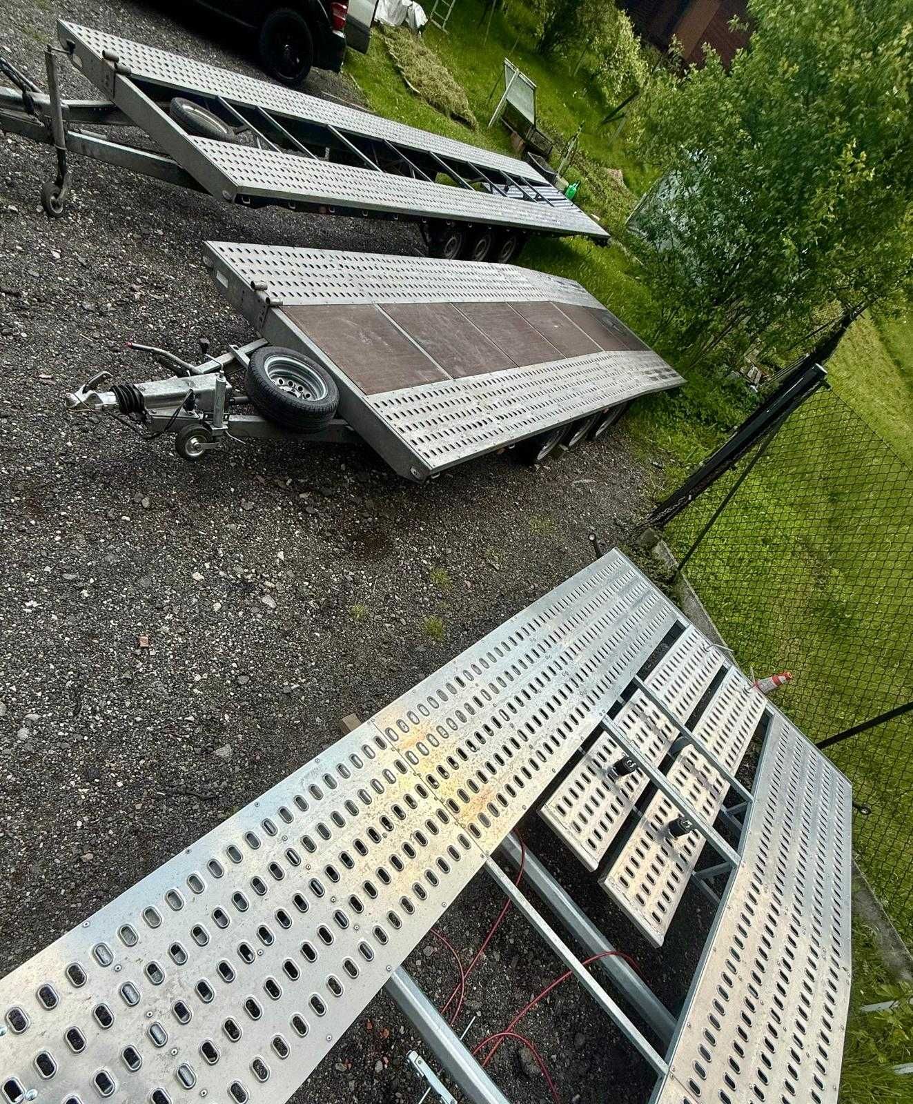 wynajem przyczep laweta wynajem wypożyczalnia przyczep 4.5m/6m/8.5m