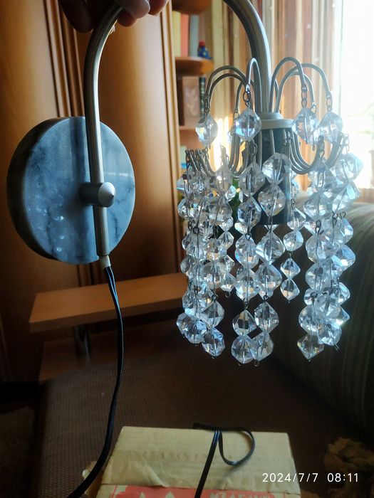 Бра с горного стекла ,мрамор. СССР.