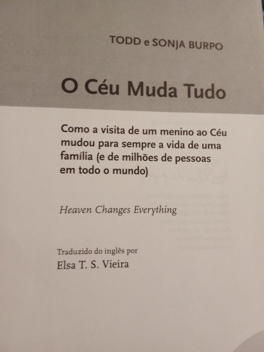 Livro O Céu Muda Tudo NOVO não foi lido