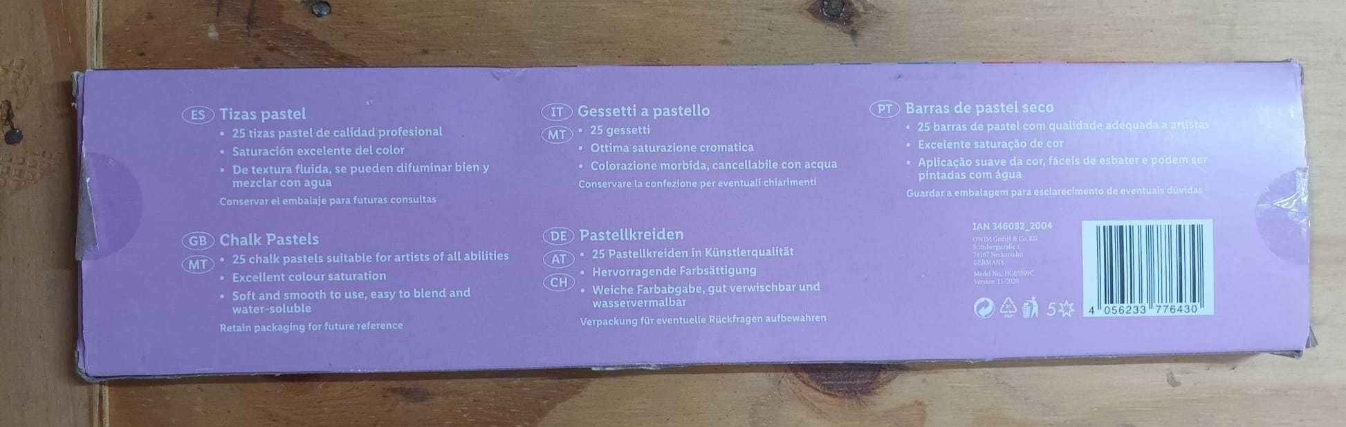 Novo - Tintas Pastel. Caixa com 25. Crelando