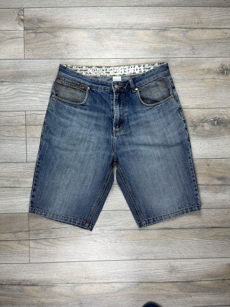 Granatowe spodenki jeansowe męskie BMD rozmiar 34 fit L vintage jortsy