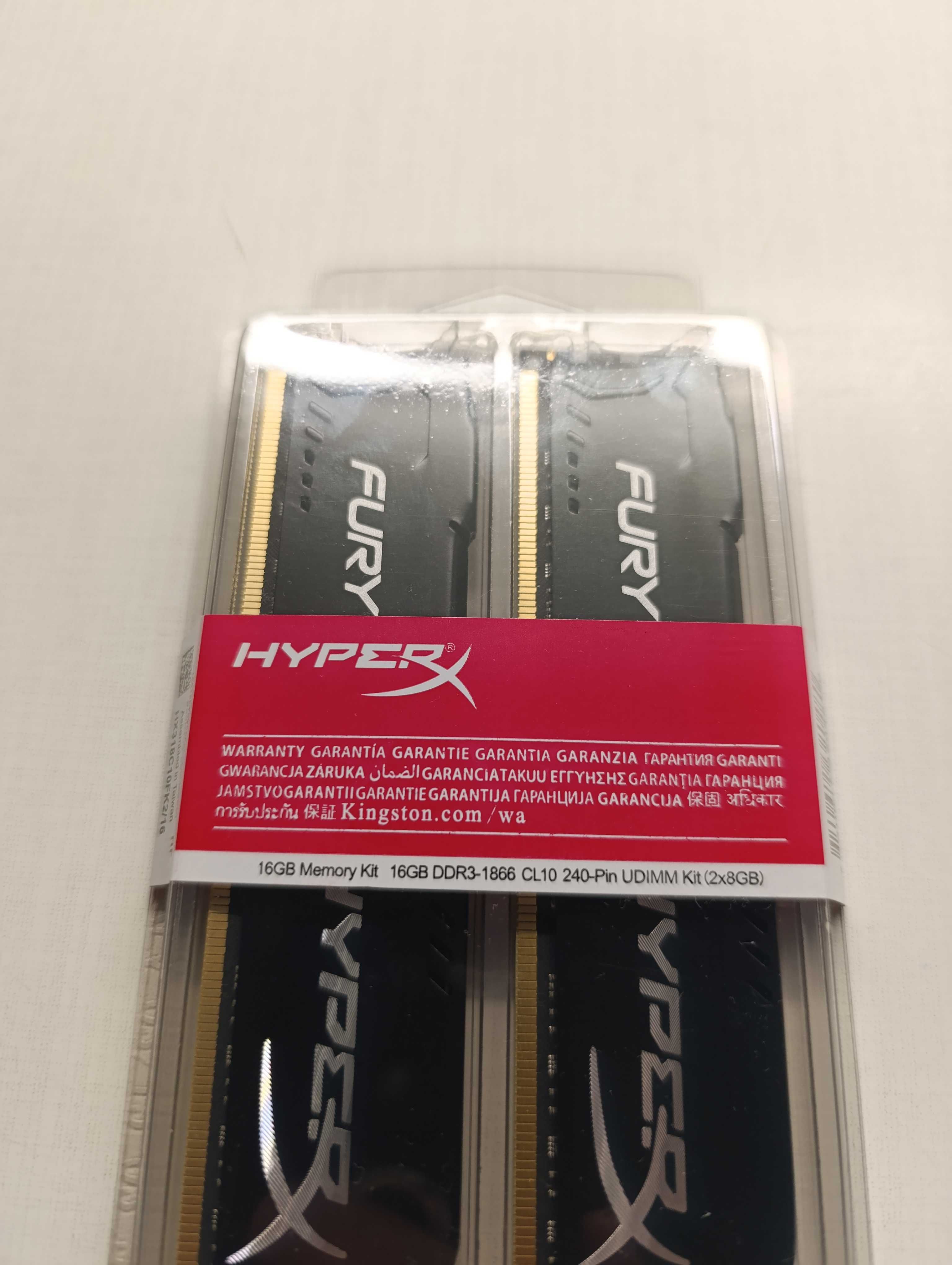 Оперативная память HyperX FURY 8GB, 16GB (kit 2x8GB) DDR3