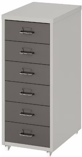 IKEA Helmer Komoda 6 Szuflad Szara 28x44x69