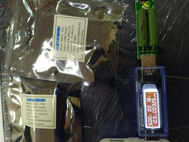 USB тестери KWS-v20, -mx18, KSX-017, UM34,Fnirsi FNB48, навантаж-ня 2А