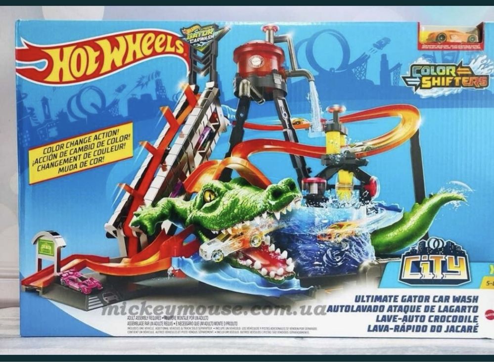 Hot wheels шалена автомийка з Крокодилом Водонапорная башня