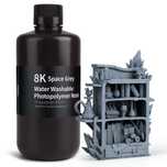 Преміальна фотополімерна смола Elegoo 8K Water-washable Resin Grey