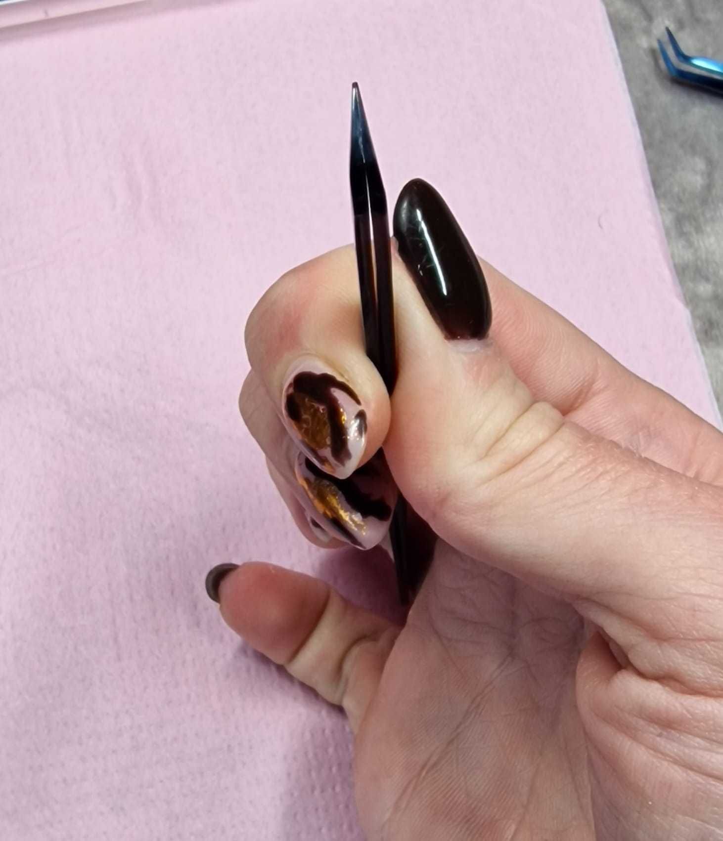 Pęseta do stylizacji rzęs noble lashes czarna Slim Swan