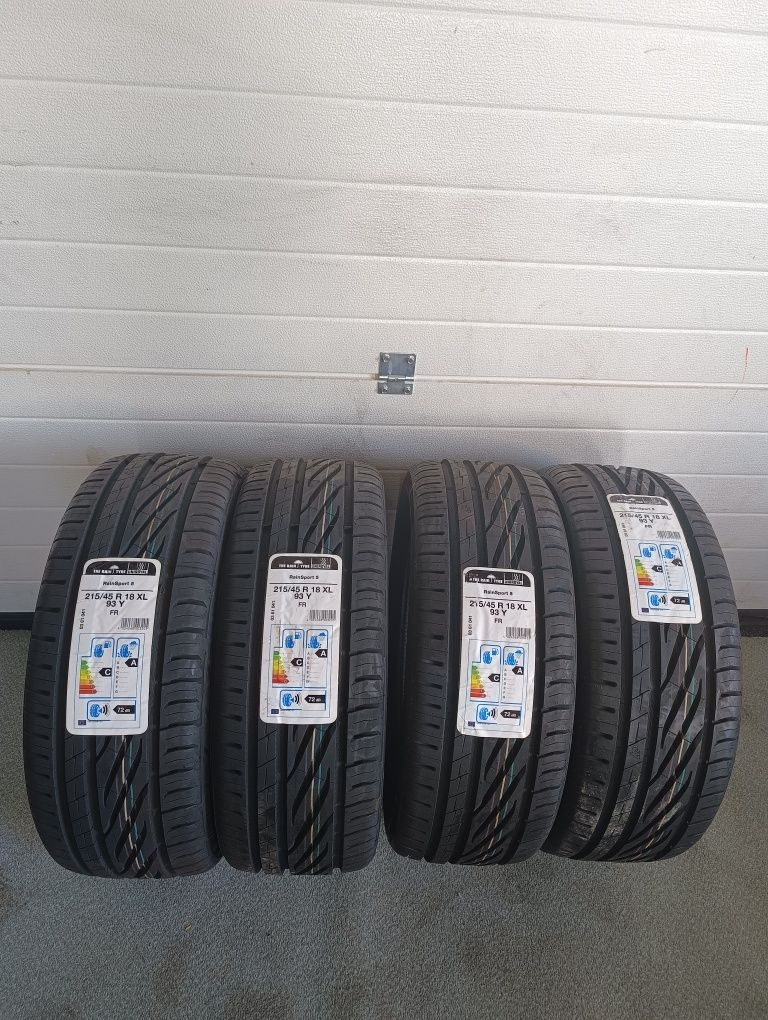 4× Uniroyal RainSport 5 215/45R18 93 Y rant ochronny, wzmocnienie (XL)