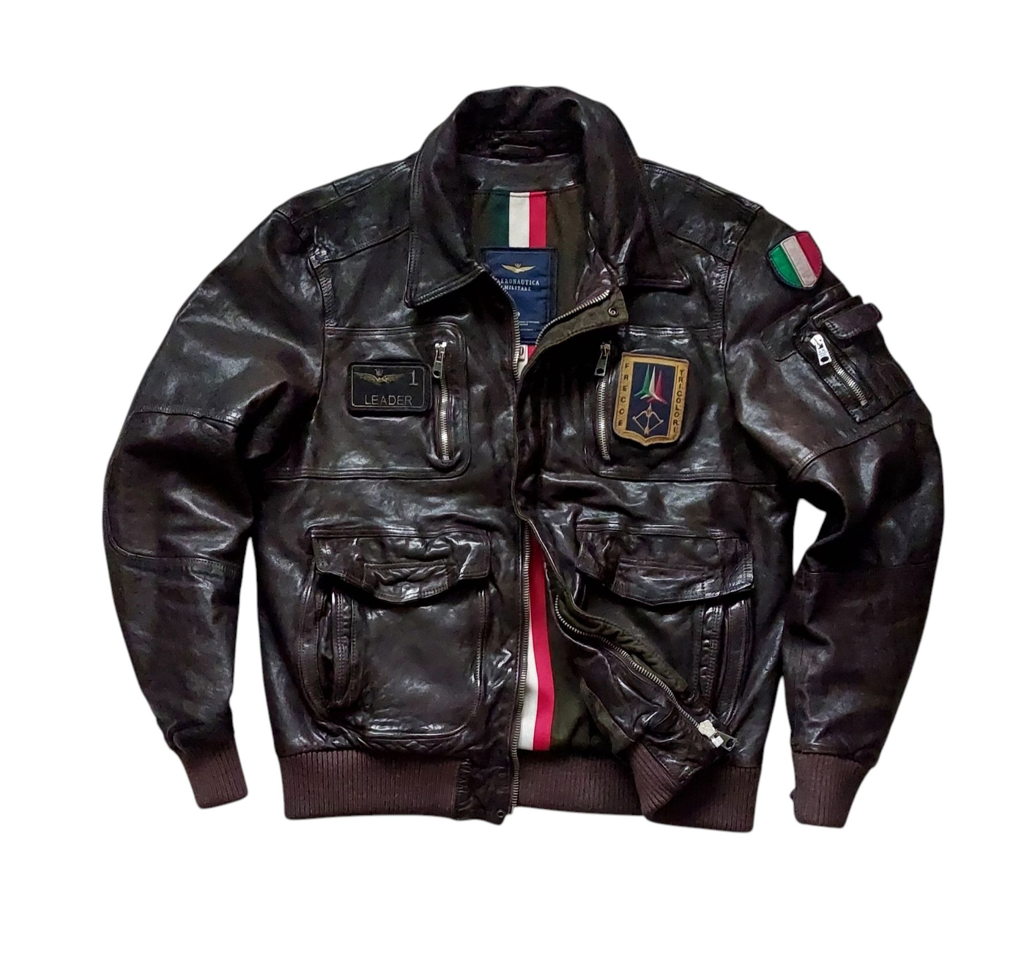Aeronautica Militare nowa kurtka skórzana męska ciężka r. 50/L