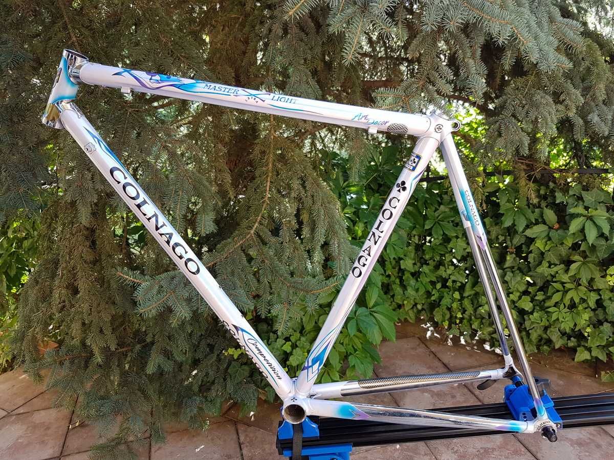rama COLNAGO Master Extra Light Art Decor stal Columbus, grawery, mufy