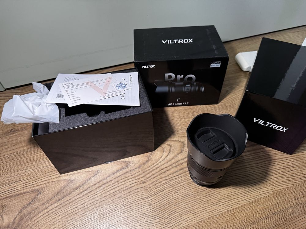 Viltrox 27 f1.2 Sony E, w pełni sprawny APSC
