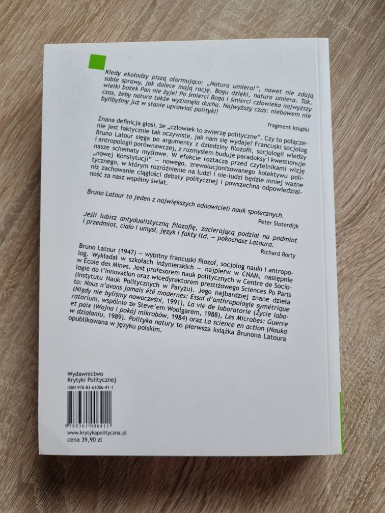 Bruno Latour Polityka Natury