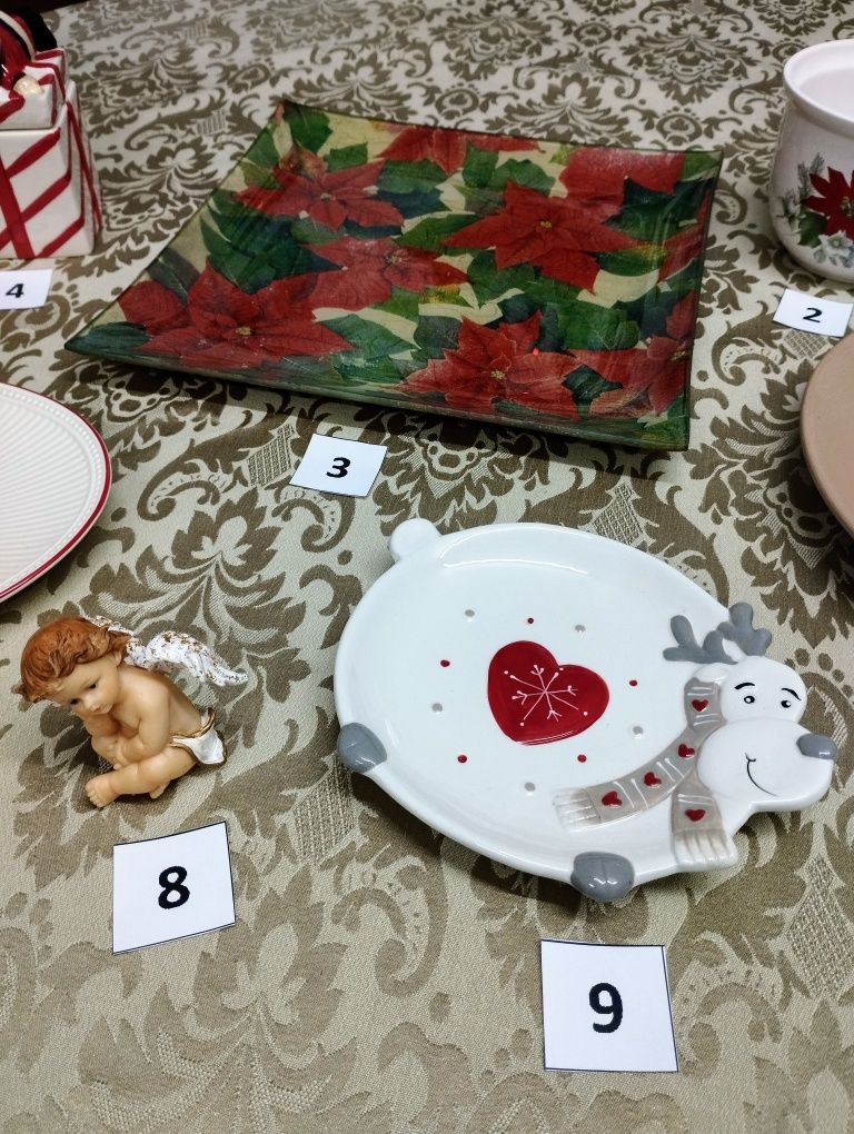 Várias decorações de Natal