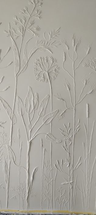 Барельєф Ботанічний барел'єф Ліпнина на стінах Розпис стін