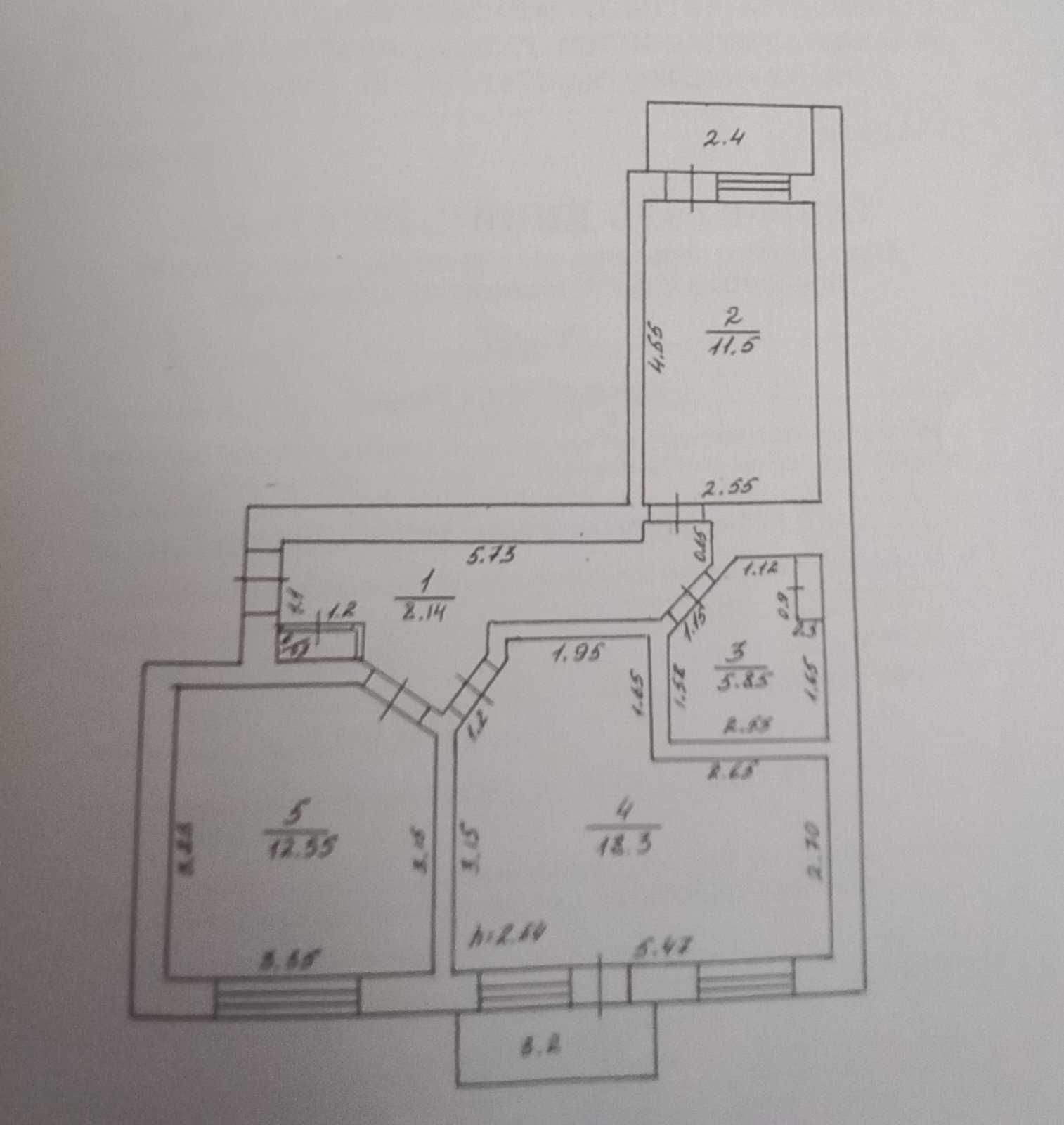 Продам 2-ух комн квартиру