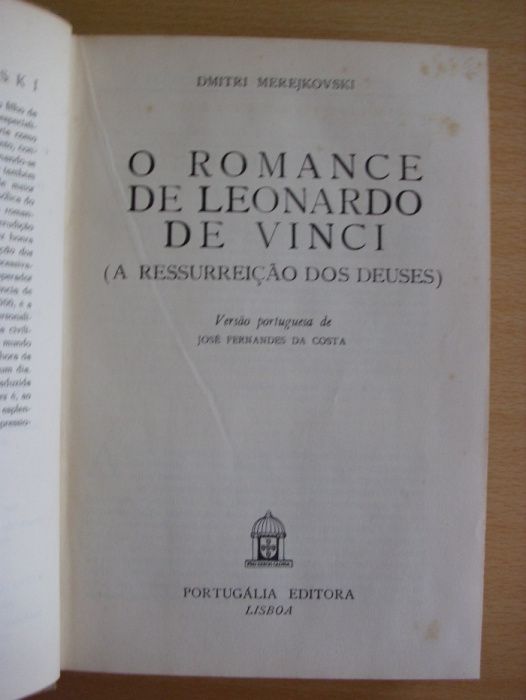 O Romance de Leonardo de Vinci de Dimitri Merejkovski
