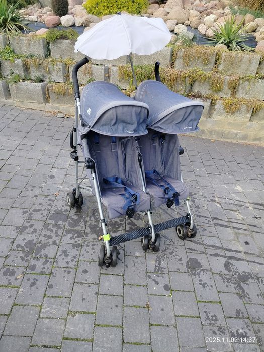 Wózek spacerowy typu parasolka maclaren twin Triumph bliźniaczy