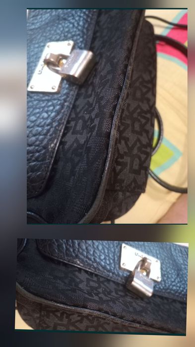 Сумка-клатч Шкіряно-текстильна DKNY б.у