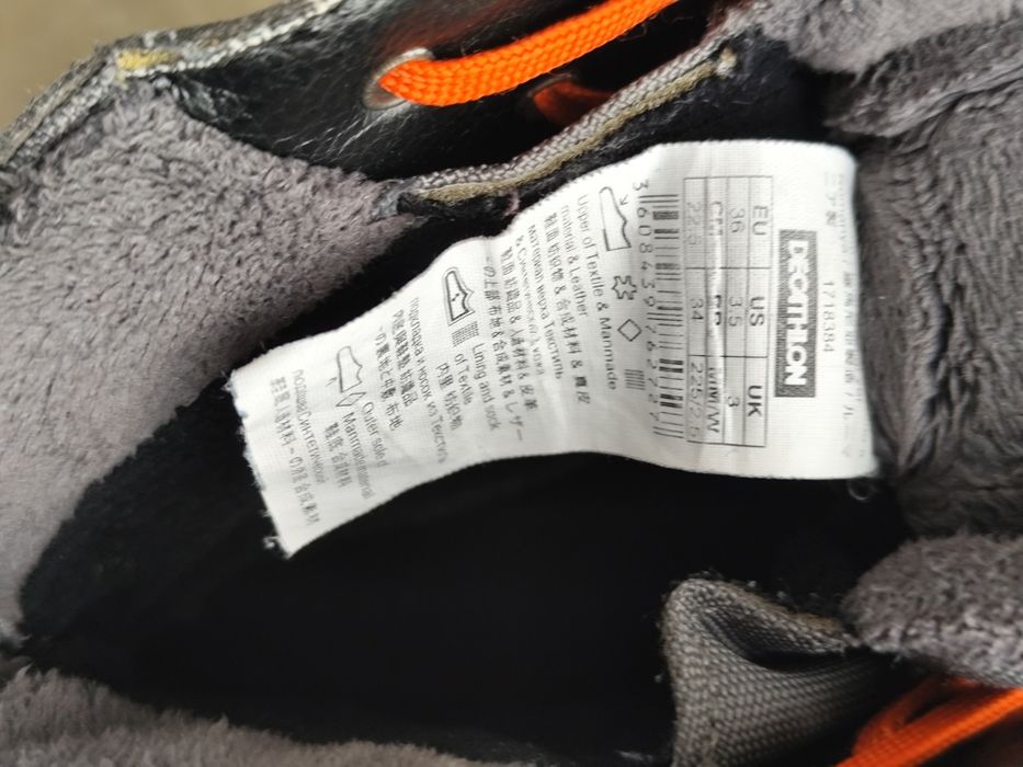 Buty zimowe kozaki śniegowce dla chłopca Quechua Novadry r. 36